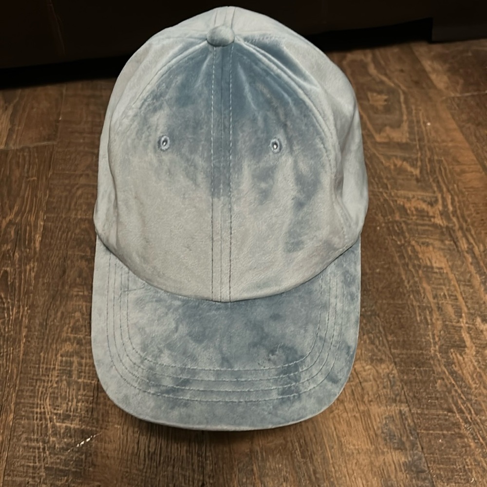 American Eagle Outfitters‎ Baseball Hat Cap Velvet Blue OS Adjustable Cap
